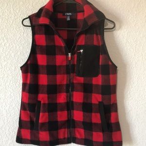 Chaps Checkered Vest